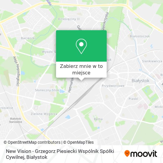 Mapa New Vision - Grzegorz Piesiecki Wspólnik Spółki Cywilnej
