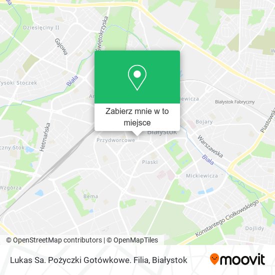 Mapa Lukas Sa. Pożyczki Gotówkowe. Filia
