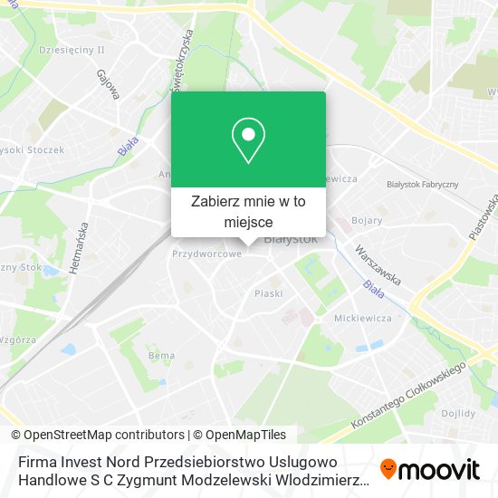Mapa Firma Invest Nord Przedsiebiorstwo Uslugowo Handlowe S C Zygmunt Modzelewski Wlodzimierz Cieslowski