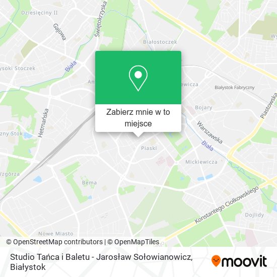 Mapa Studio Tańca i Baletu - Jarosław Sołowianowicz