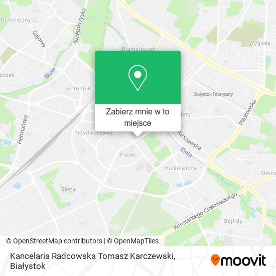 Mapa Kancelaria Radcowska Tomasz Karczewski
