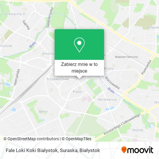Mapa Fale Loki Koki Białystok, Suraska