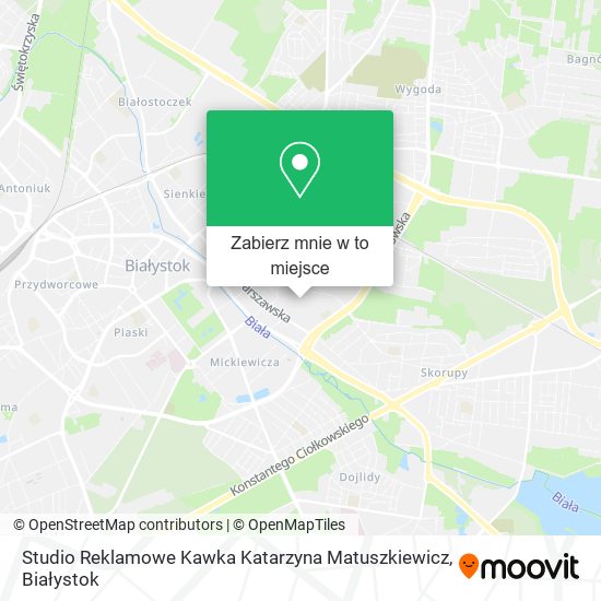 Mapa Studio Reklamowe Kawka Katarzyna Matuszkiewicz