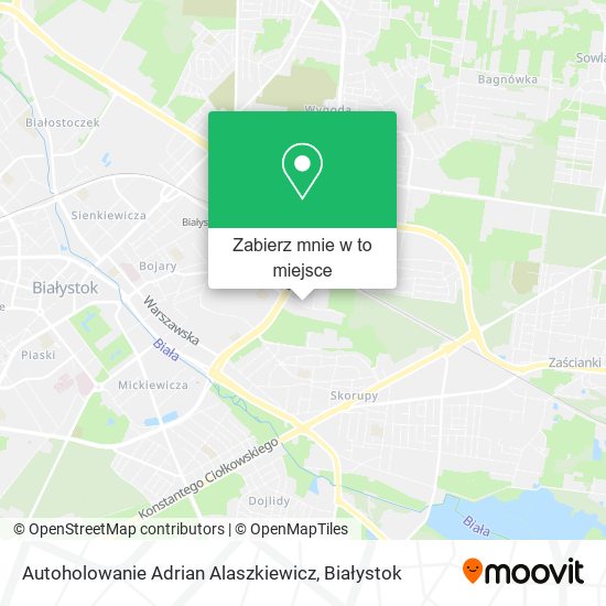 Mapa Autoholowanie Adrian Alaszkiewicz