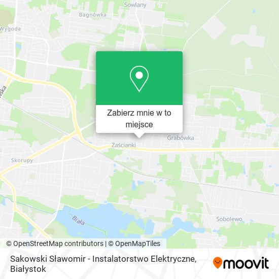 Mapa Sakowski Sławomir - Instalatorstwo Elektryczne