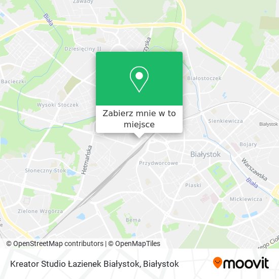 Mapa Kreator Studio Łazienek Białystok