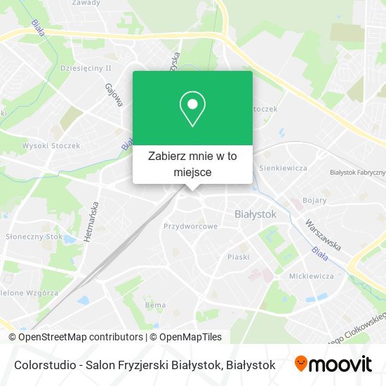 Mapa Colorstudio - Salon Fryzjerski Białystok