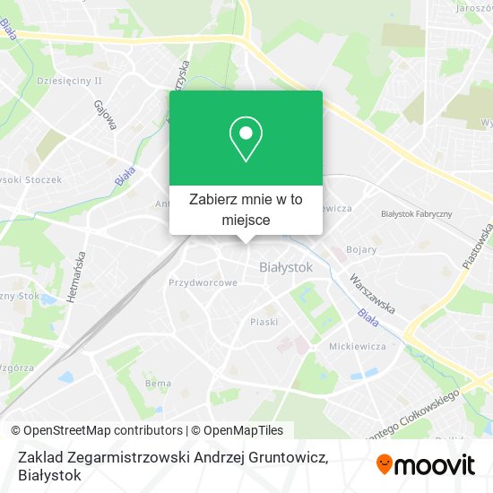 Mapa Zaklad Zegarmistrzowski Andrzej Gruntowicz
