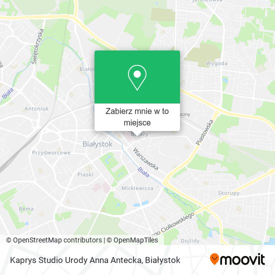 Mapa Kaprys Studio Urody Anna Antecka
