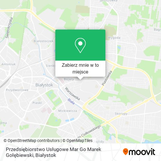 Mapa Przedsiębiorstwo Usługowe Mar Go Marek Gołębiewski