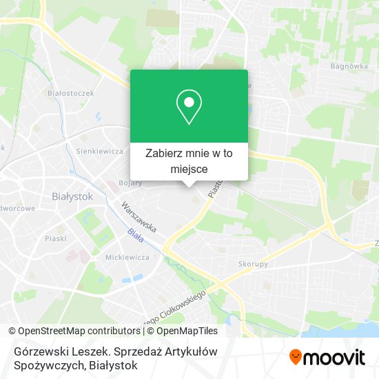 Mapa Górzewski Leszek. Sprzedaż Artykułów Spożywczych