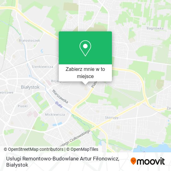 Mapa Usługi Remontowo-Budowlane Artur Fiłonowicz