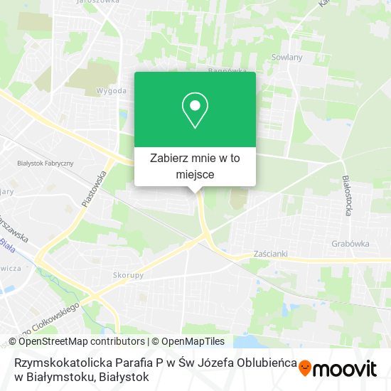 Mapa Rzymskokatolicka Parafia P w Św Józefa Oblubieńca w Białymstoku
