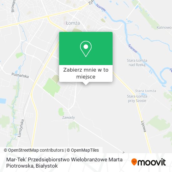 Mapa Mar-Tek' Przedsiębiorstwo Wielobranżowe Marta Piotrowska