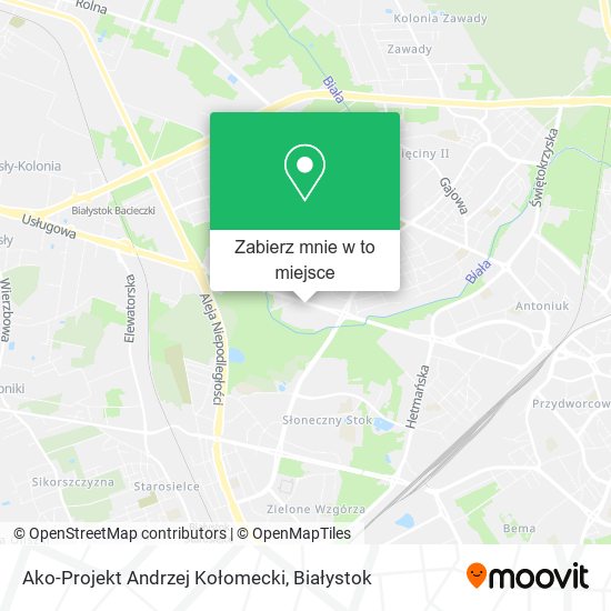 Mapa Ako-Projekt Andrzej Kołomecki