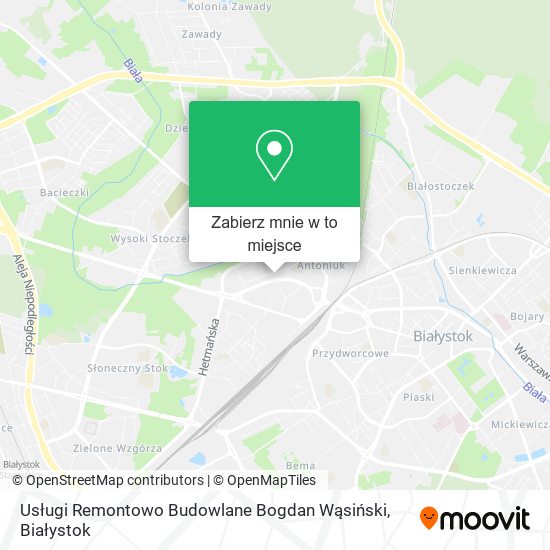 Mapa Usługi Remontowo Budowlane Bogdan Wąsiński