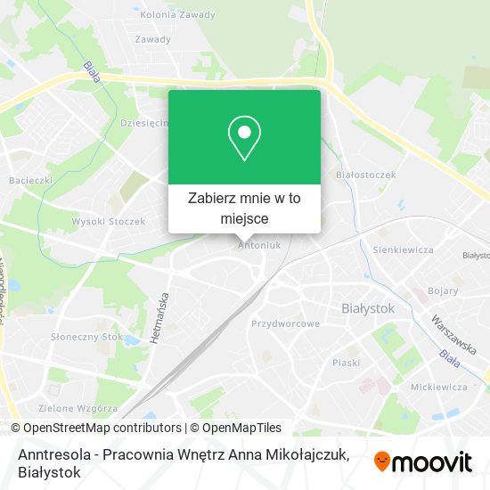 Mapa Anntresola - Pracownia Wnętrz Anna Mikołajczuk