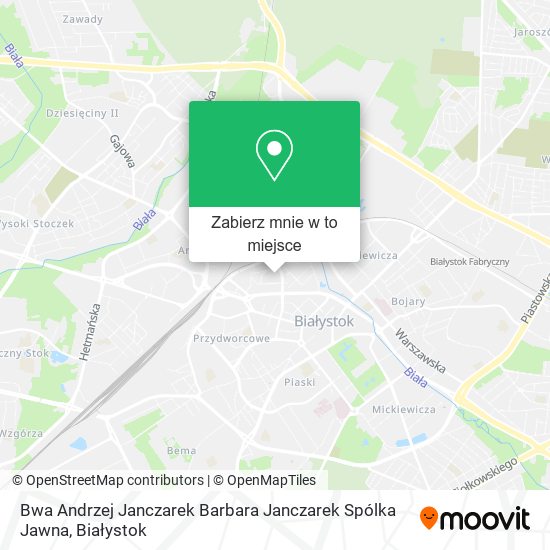Mapa Bwa Andrzej Janczarek Barbara Janczarek Spólka Jawna