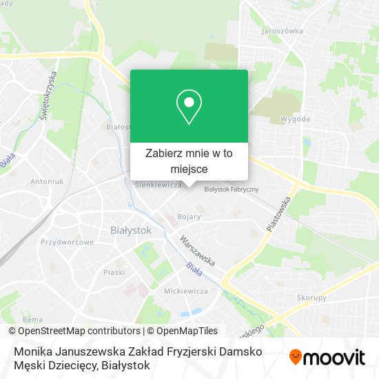 Mapa Monika Januszewska Zakład Fryzjerski Damsko Męski Dziecięcy