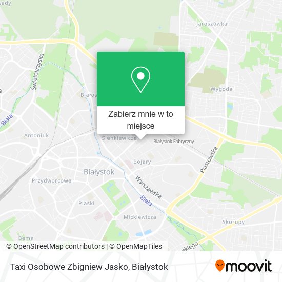 Mapa Taxi Osobowe Zbigniew Jasko
