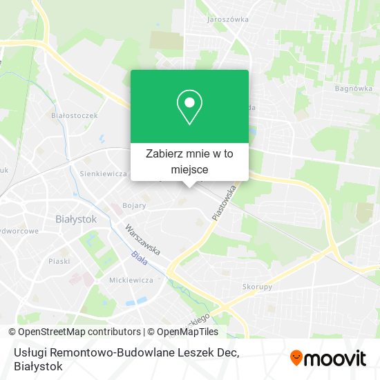 Mapa Usługi Remontowo-Budowlane Leszek Dec
