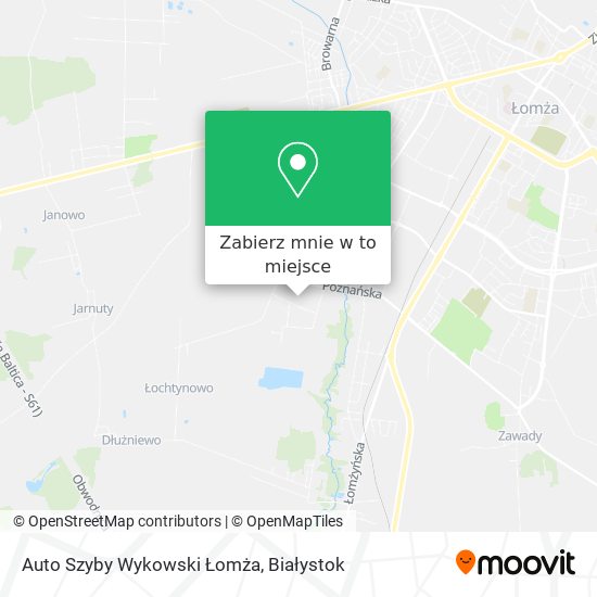 Mapa Auto Szyby Wykowski Łomża