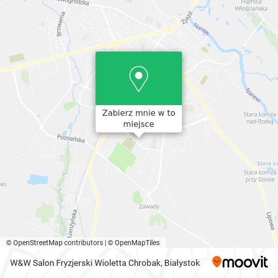Mapa W&W Salon Fryzjerski Wioletta Chrobak