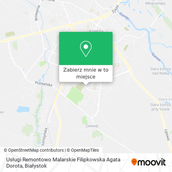 Mapa Usługi Remontowo Malarskie Filipkowska Agata Dorota