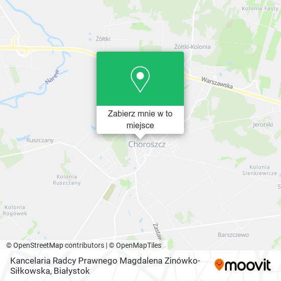 Mapa Kancelaria Radcy Prawnego Magdalena Zinówko-Siłkowska
