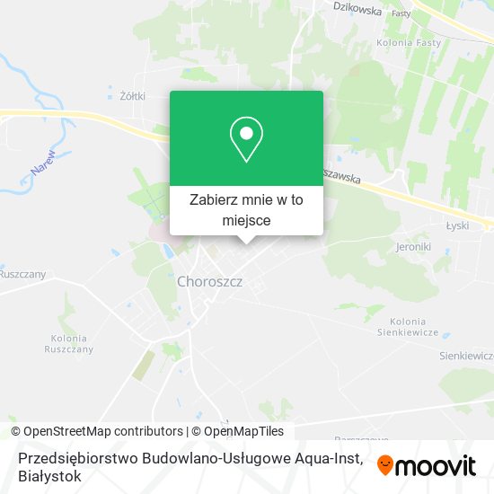 Mapa Przedsiębiorstwo Budowlano-Usługowe Aqua-Inst