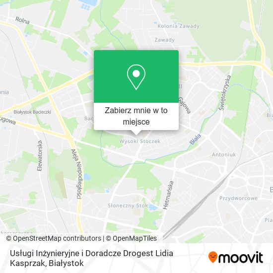 Mapa Usługi Inżynieryjne i Doradcze Drogest Lidia Kasprzak