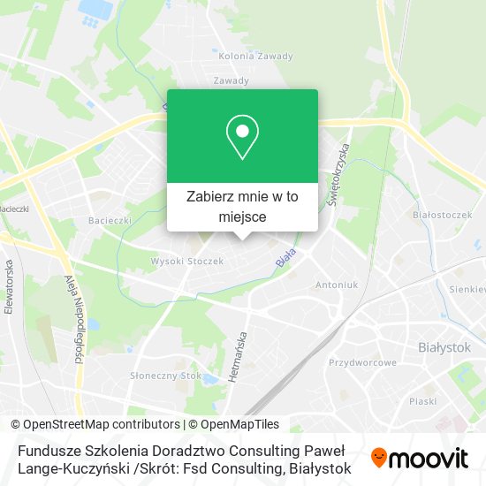 Mapa Fundusze Szkolenia Doradztwo Consulting Paweł Lange-Kuczyński /Skrót: Fsd Consulting