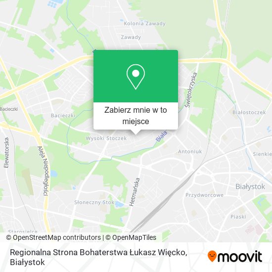 Mapa Regionalna Strona Bohaterstwa Łukasz Więcko