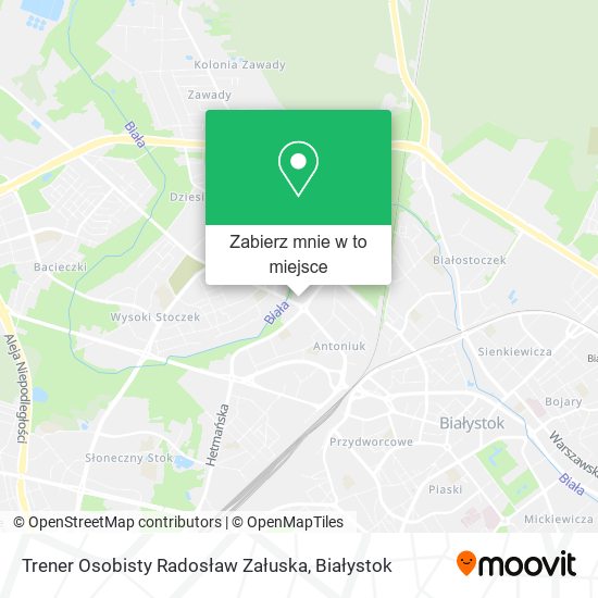 Mapa Trener Osobisty Radosław Załuska