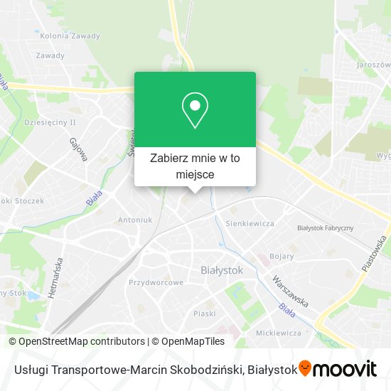 Mapa Usługi Transportowe-Marcin Skobodziński