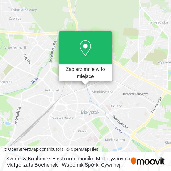 Mapa Szarlej & Bochenek Elektromechanika Motoryzacyjna Małgorzata Bochenek - Wspólnik Spółki Cywilnej