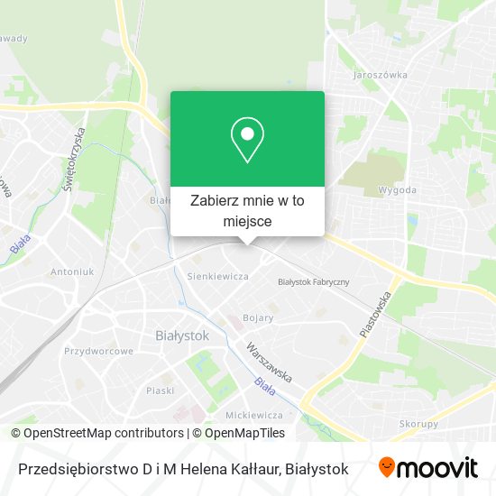 Mapa Przedsiębiorstwo D i M Helena Kałłaur