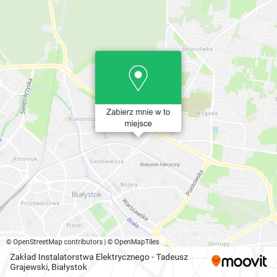 Mapa Zakład Instalatorstwa Elektrycznego - Tadeusz Grajewski