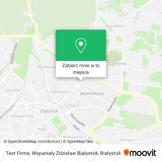 Mapa Test Firma. Wspaniały Zdzisław Białystok