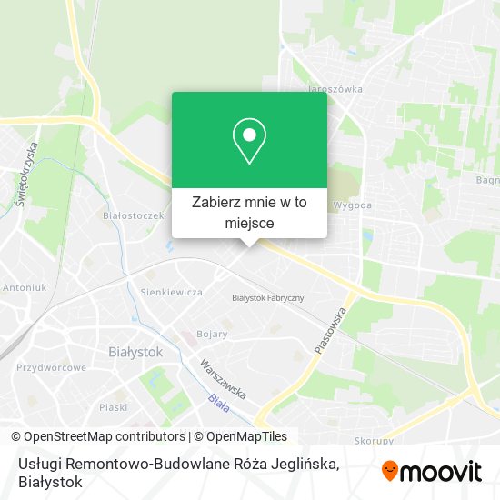 Mapa Usługi Remontowo-Budowlane Róża Jeglińska