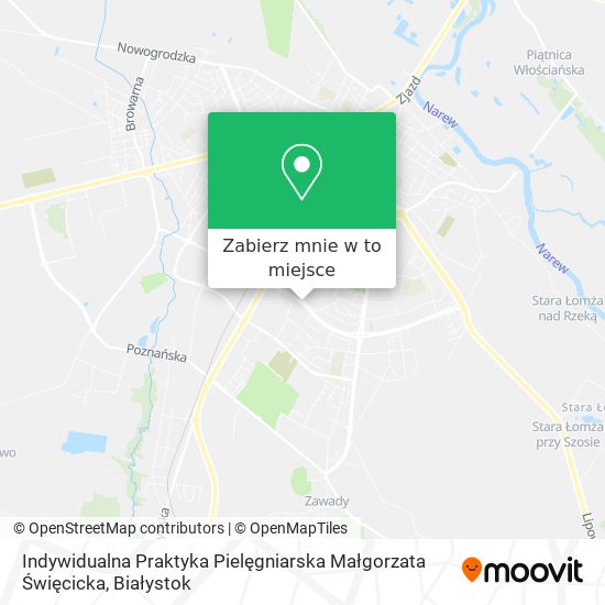 Mapa Indywidualna Praktyka Pielęgniarska Małgorzata Święcicka