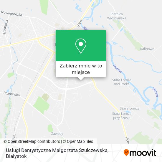 Mapa Usługi Dentystyczne Małgorzata Szulczewska