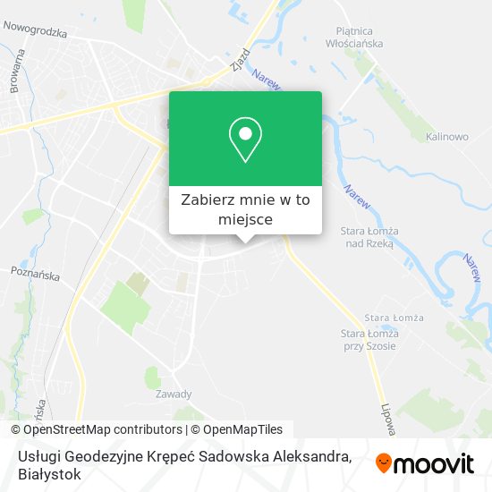 Mapa Usługi Geodezyjne Krępeć Sadowska Aleksandra