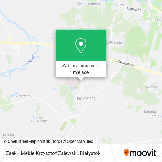 Mapa Zaak - Meble Krzysztof Zalewski