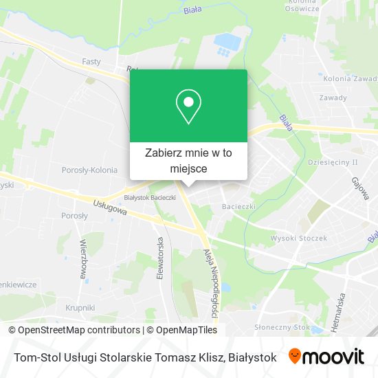 Mapa Tom-Stol Usługi Stolarskie Tomasz Klisz