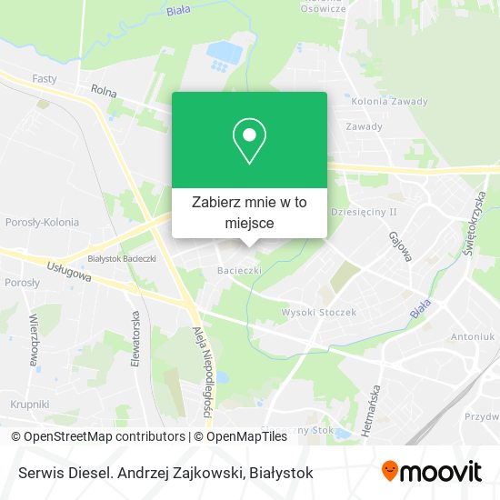 Mapa Serwis Diesel. Andrzej Zajkowski