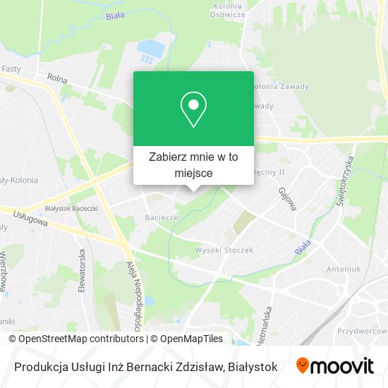 Mapa Produkcja Usługi Inż Bernacki Zdzisław