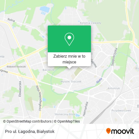 Mapa Pro ul. Łagodna