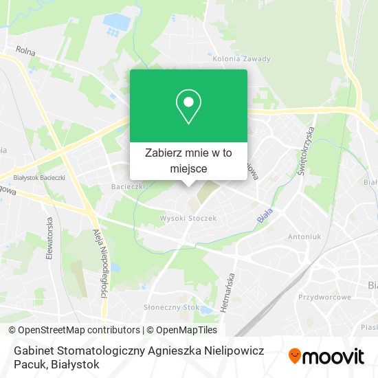 Mapa Gabinet Stomatologiczny Agnieszka Nielipowicz Pacuk