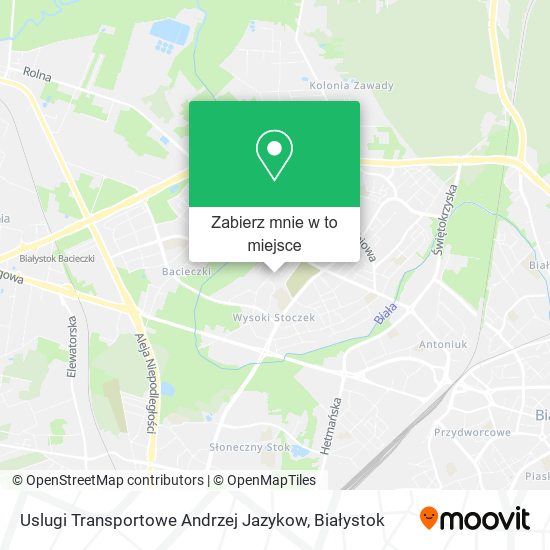 Mapa Uslugi Transportowe Andrzej Jazykow